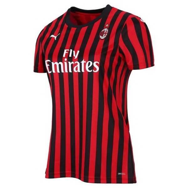 Trikot AC Milan Heim Damen 2019-20 Rote Schwarz